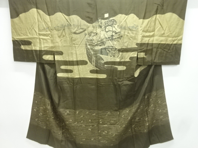 JAPANESE KIMONO / ANTIQUE MENS JUBAN / SILK / SHIP